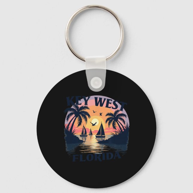 U.s. Island City - Florida Keys Archipelago  Key Ring (Front)