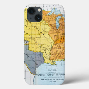 U.S. MAP, 1776-1884 iPhone 13 CASE
