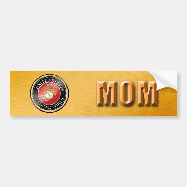 U.S. Marine Corps Mum Bumper Sticker (Front)
