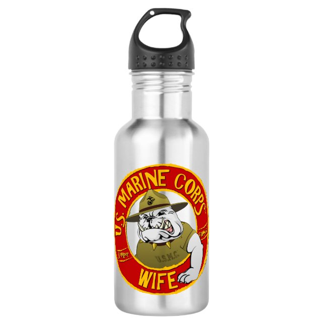 U.S. Marine Corps Wife 532 Ml Water Bottle (Front)
