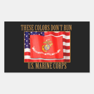 U.S. Marine Corps Your Custom Rectangle Stickers
