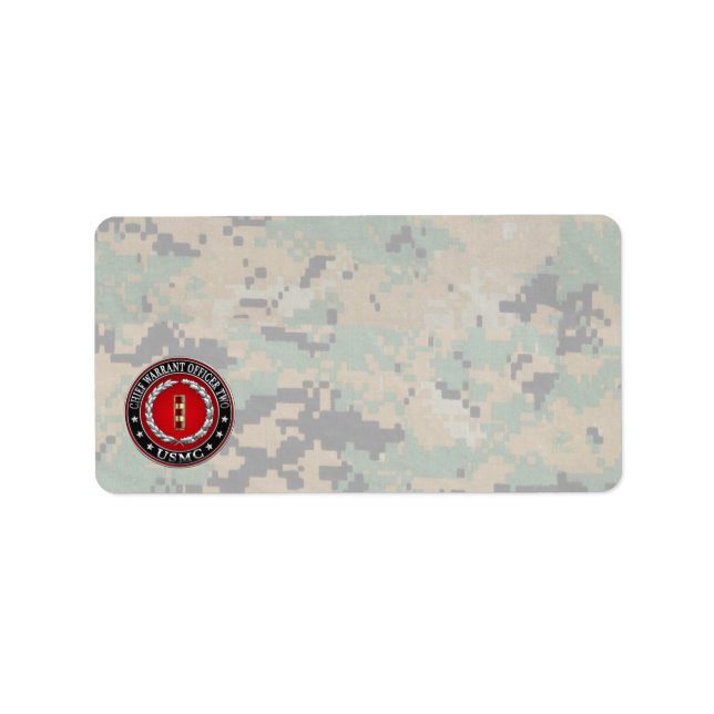 U.S. Marines: Chief Warrant Two (USMC CWO-2) [3D] Label (Front)