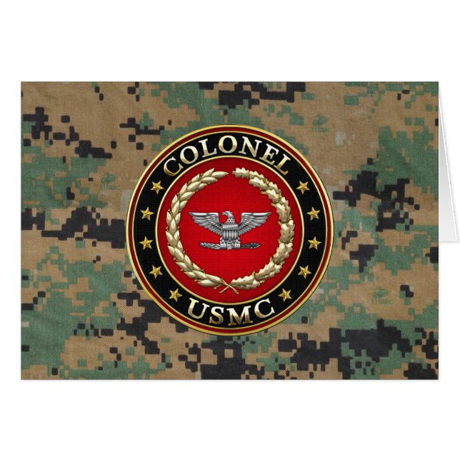 U.S. Marines: Colonel (USMC Col) [3D] (Front Horizontal)