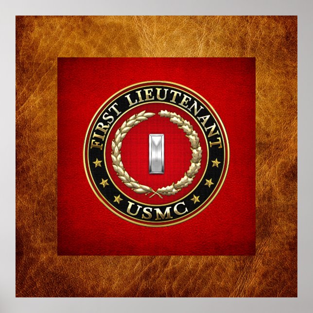 U.S. Marines: First Lieutenant (USMC 1stLt) [3D] Poster (Front)