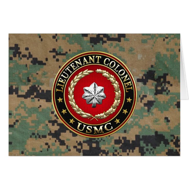 U.S. Marines: Lieutenant Colonel (USMC LtCol) [3D] (Front Horizontal)