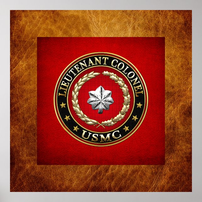 U.S. Marines: Lieutenant Colonel (USMC LtCol) [3D] Poster (Front)