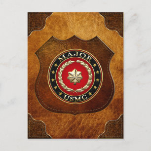 U.S. Marines: Major (USMC Maj) [3D] Postcard