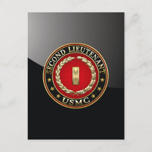 U.S. Marines: Second Lieutenant (USMC 2ndLt) [3D] Postcard