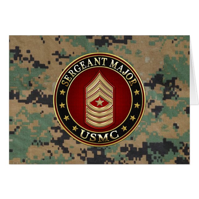 U.S. Marines: Sergeant Major (USMC SgtMaj) [3D] (Front Horizontal)
