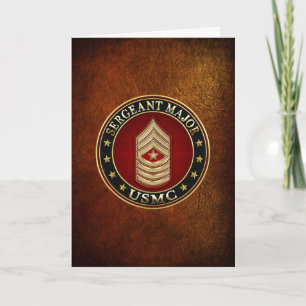 U.S. Marines: Sergeant Major (USMC SgtMaj) [3D] Card