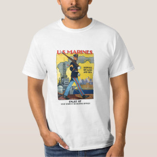 U.S. Marines: Service on Land and Sea! T-Shirt
