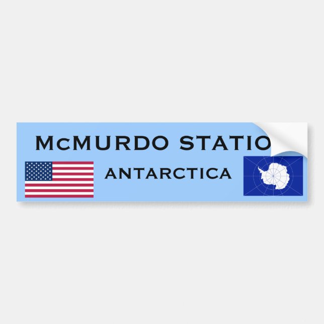 U.S. - McMurdo Antarctica Bumper Sticker (Front)