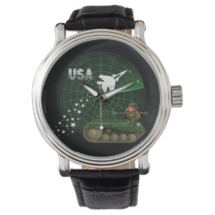 U.S. Military Air Force and Army Wrist Watch