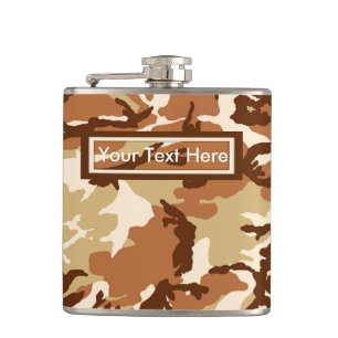U.S. Military Desert Sand Camouflage 6 oz Flask