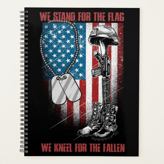 U.S. Military Patriotic Quote Planner (Front)