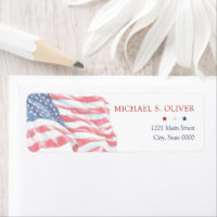 U.S. Military Retirement Patriotic American Flag