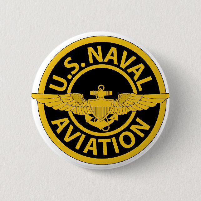 U.S. Naval Aviation - 2 6 Cm Round Badge (Front)