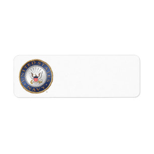 U.S. Navy Address Label Return Address Label