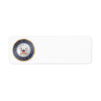 U.S. Navy Address Label Return Address Label