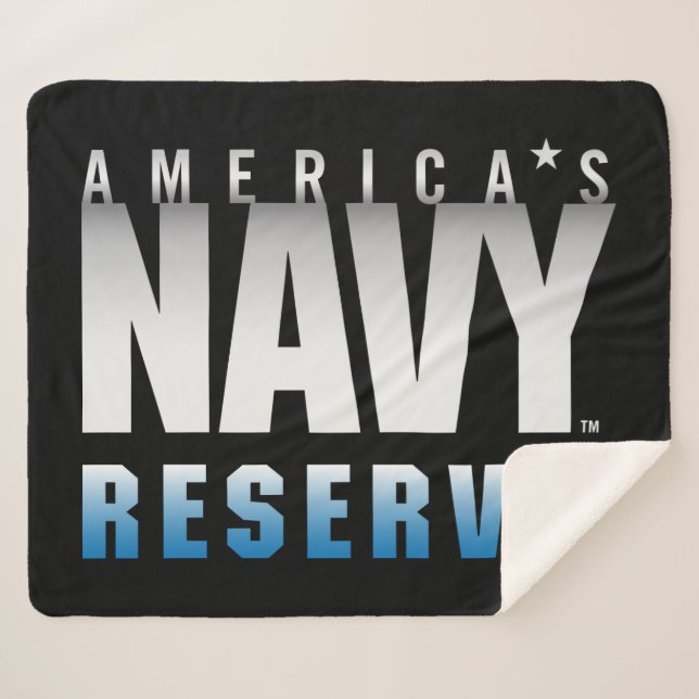 U.S. Navy | America's Navy Reserve Sherpa Blanket (Front (Horizontal))