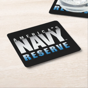 U.S. Navy   America's Navy Reserve Square Paper Coaster
