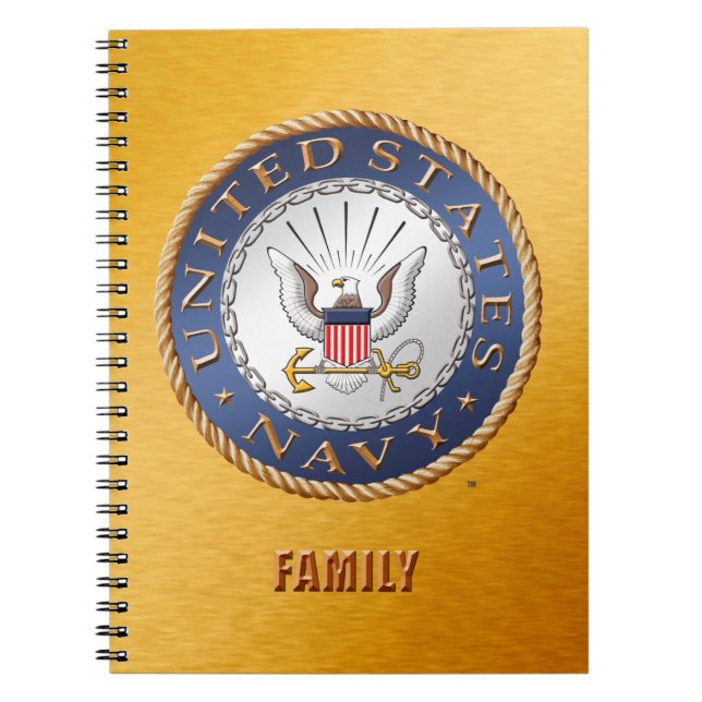 U.S. Navy Family Spiral Photo Notebook (Front)