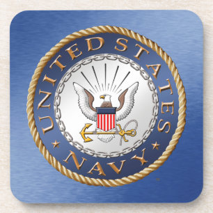 U.S. Navy Hard plastic coaster
