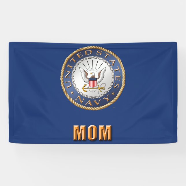 U.S. Navy Mum Banner (Horizontal)