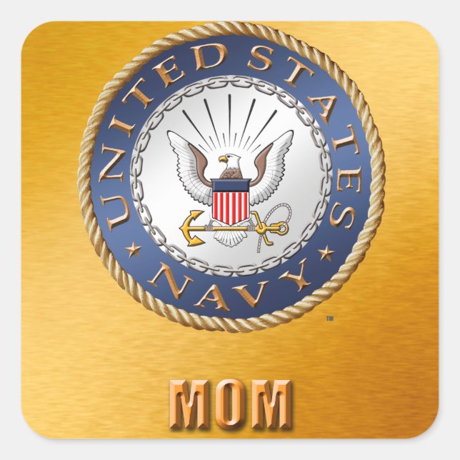U.S. Navy Mum Sticker (Front)