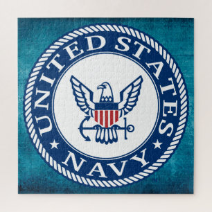 U.S. Navy   Navy Alt Emblem Jigsaw Puzzle