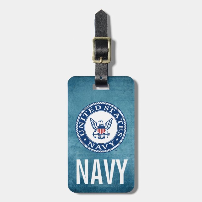 U.S. Navy | Navy Alt Emblem Luggage Tag (Front Vertical)