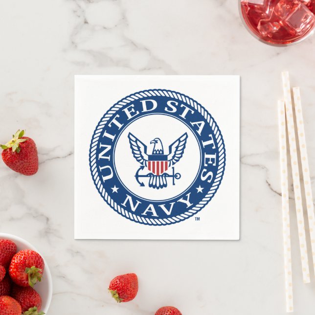 U.S. Navy | Navy Alt Emblem Napkin (Insitu)