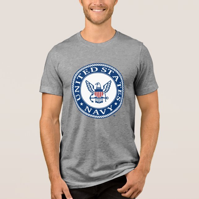 U.S. Navy | Navy Alt Emblem Tri-Blend Shirt (Front)