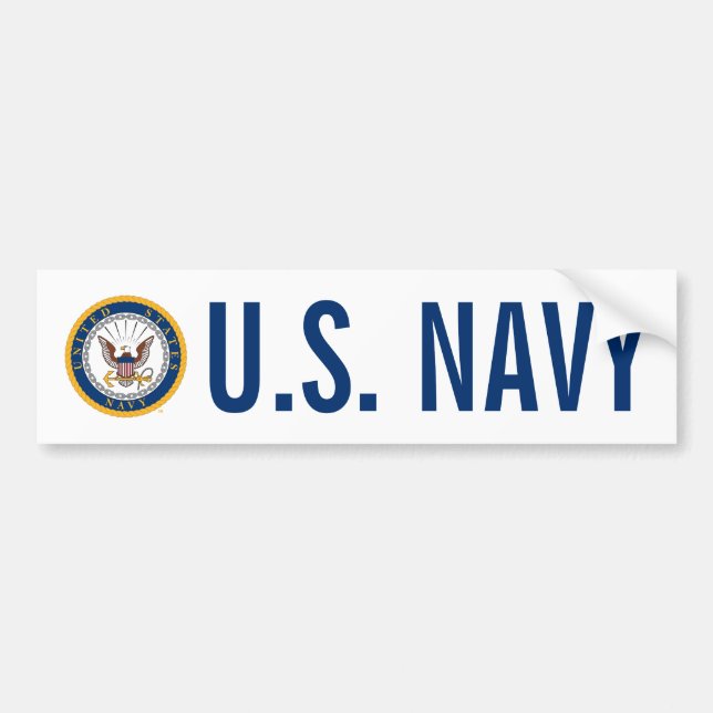 U.S. Navy | Navy Emblem Bumper Sticker (Front)
