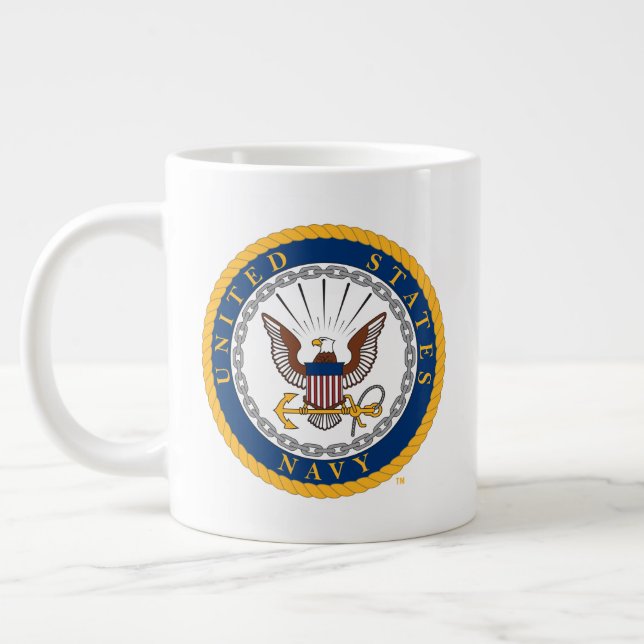 U.S. Navy | Navy Emblem Large Coffee Mug (Left)