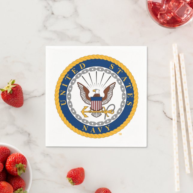 U.S. Navy | Navy Emblem Napkin (Insitu)