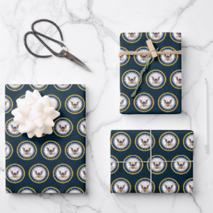 U.S. Navy   Navy Emblem Wrapping Paper Sheet