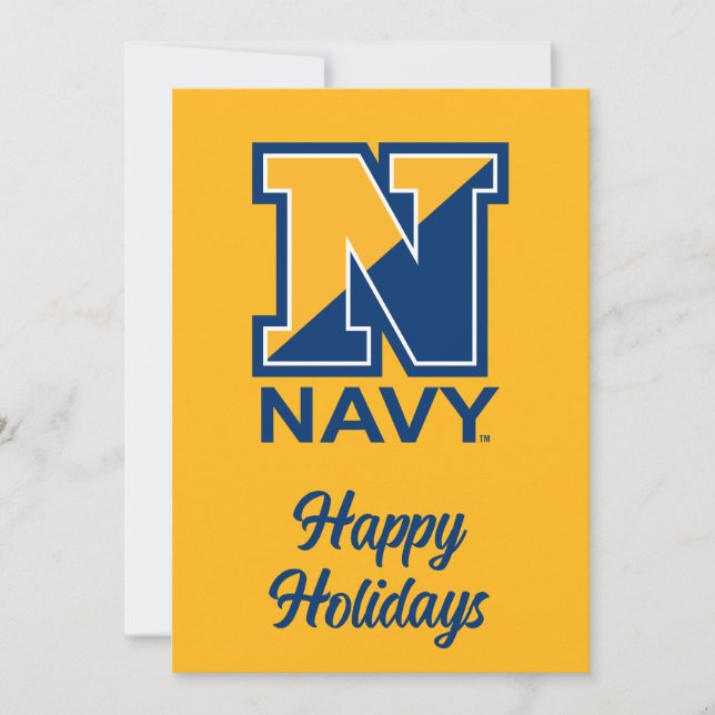 U.S. Navy | Navy Initial N Holiday Card (Front)