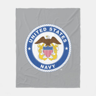U.S. Navy   Officer Crest Fleece Blanket