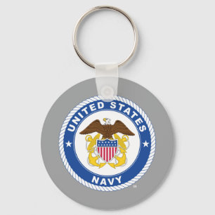 U.S. Navy Officer Crest Key Ring