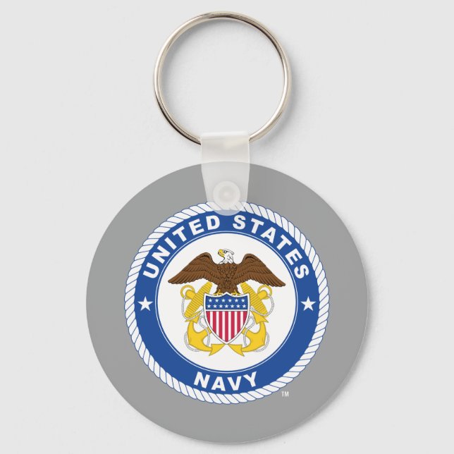 U.S. Navy | Officer Crest Key Ring (Front)