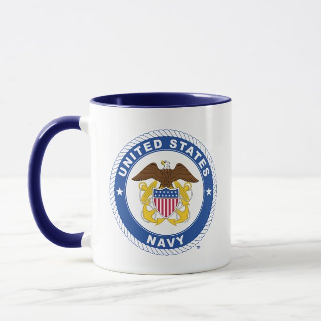 U.S. Navy | Officer Crest Mug (Left)