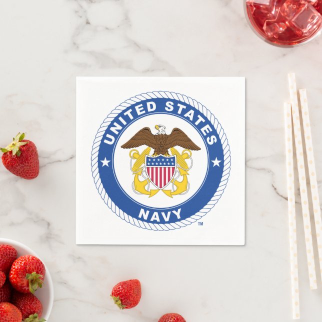 U.S. Navy | Officer Crest Napkin (Insitu)