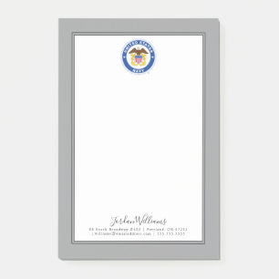 U.S. Navy   Officer Crest Post-it Notes