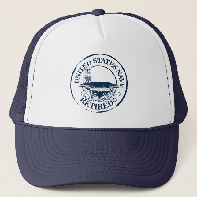 U.S. Navy Retired (Carrier) Trucker Hat (Front)