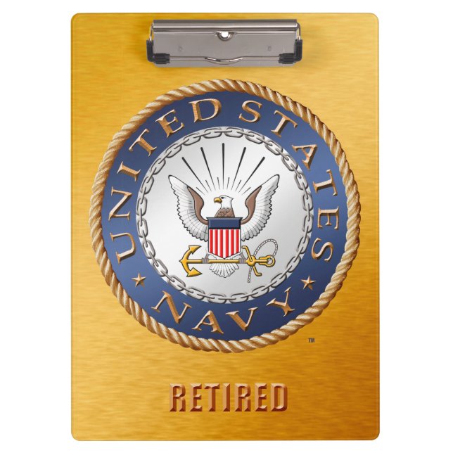 U.S. Navy Retired Clipboard (Front)