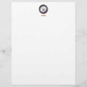 U.S. Navy Retired Letterhead