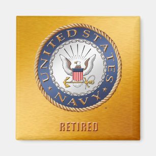 U.S. Navy Retired Magnet