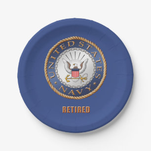 U.S. Navy Retired Paper Plate
