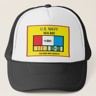 U.S. NAVY SEA BEE VIETNAM VETERAN TRUCKER HAT